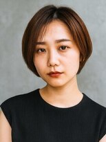 ヴィータ ヘア デザイン(Vita Hair Design)&nbsp;ココアブラウンのコンパクトボブ×ラウンドシルエット