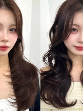 アマトウキョウ アユンチェ(AMA TOKYO×AYUNCHE) 前髪顔まわり韓国ヘアレイヤーカットサイドバンク2wayバンク韓国