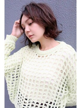 ブゾン(buZon) 【buZonブゾン】無造作パーマ×ブラウンカラー