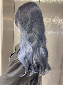 ベレーザ 渋谷神南(Beleza) 16796ブリーチダブルカラーブルールーツカラーシルバーベージュ