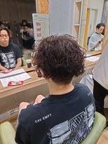 ブロッサム 東中野店&nbsp;メンズパーマツイストスパイラル×韓国風マッシュ束感