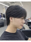 清潔感のある好印象フェザーパーマ