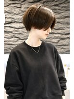 ミュー(MU)&nbsp;リップラインボブ×アッシュブラウン