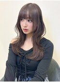 ココアブラウン/ブリーチなし/透明感カラー/レイヤー/渋谷