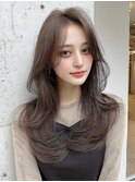 レイヤーカットハイレイヤー顔周りカット韓国風レイヤー髪質改善