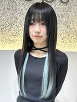 オプス 大名店(Ops)&nbsp;ブリーチ/水色/黒髪/エクステ
