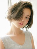 【花本】前髪無し！クールなショートボブ｜30代40代50代