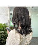 黒髪ウェーブ