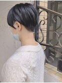 硬い髪質もOK♪ナチュラルツーブロック × コンパクトショート 