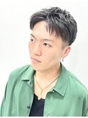 ラフシンプルヘア/ツーブロ/アップバング/くせ毛風パーマ