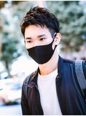 メンズ ジェルワックスで仕上げるツーブロック束感アップバング
