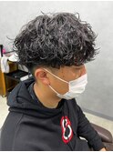メンズマッシュメンズヘア波巻きスパイラルパーマ波巻きパーマ