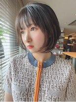 ロンドローズ 名古屋(Lond damaskRose)&nbsp;おくれ毛で洒落ミニボブ