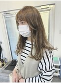 秋髪◎透明感あるロングレイヤー