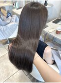 艶ロング/アッシュグレージュ/縮毛矯正/髪質改善/トリートメント