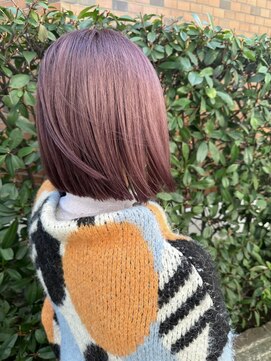 ネオヘアー 曳舟店(NEO Hair) ラベンダーピンク/切りっぱなしボブ