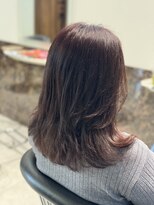 ビジョルノ つくばみどりの店(Begiorno)&nbsp;20代30代40代シアーピンク透明感くびれボブ外ハネ乾かすだけ