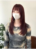 韓国風レイヤー◎ハッシュカット×カシスカラー