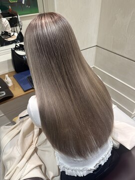 松本平太郎美容室 銀座パートツー(PART2) ブリーチカラーグレージュ/30代40代50代60代