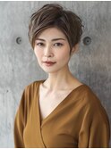 ☆オリーブグレーココアベージュ小顔クラゲヘアー/黒髪/髪質改善