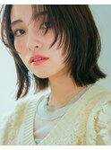 大人カラーこなれフェイスレイヤーボブ［酒殿駅］