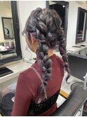 ツイン編みこみアレンジ［CERCA新宿/新宿西口］