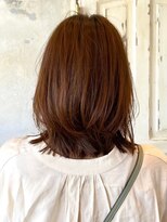 ニュイ(NUIT)&nbsp;ダブルカラーオレンジベージュカラーケアブリーチレイヤーカット