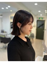 【LIBRE恵比寿】フェイスレイヤー×切りっぱなしボブ