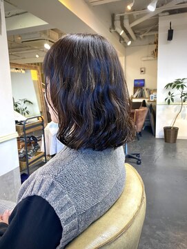 ポタム 東中野(potamu) ロブにパーマ