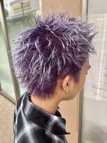 ヴェール(Veil)&nbsp;＠スパイキーショートルーツカラーラベンダーパープル短髪