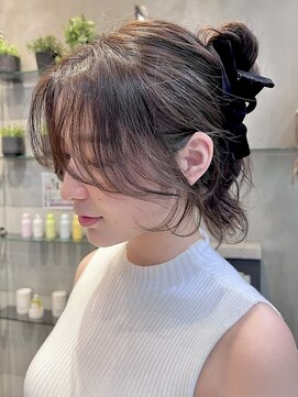 レーヴバイロンド 仙台(Reve by Lond) 大人ガーリー顔まわり似合わせカット髪質改善ダークアッシュ仙台