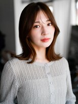 レノラ 本町(LENORA)&nbsp;☆ホワイトグレージュミニウルフデジタルパーマチェリーブラウン