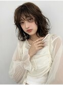 くびれ アプリコットオレンジ 夏のヘアアレンジハイライトカラー