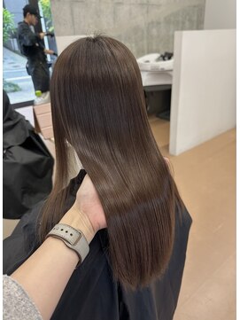 ヌエン 渋谷(NU/EN) マットブラウン×髪質改善トリートメント