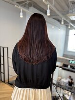 ヌープヘアーアイス(NUUP.hair ici)&nbsp;★夏ブリーチなし暖色チェリーレッドピンクワインレッドボルドー
