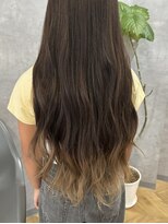 ルーツ(Roots)&nbsp;グラデーションカラー/裾カラー/ミルクティーカラー