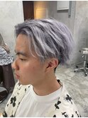 MEN’S HAIR/サーフカール/刈り上げセンターパート/ブリーチ