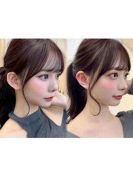 韓国カットで360度可愛い！計算されたCutで小顔に導く♪[髪質改善/縮毛矯正/酸性ストレート/髪質改善]