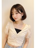 【小顔×丸みボブ】柔らかく上品な美フォルムショート