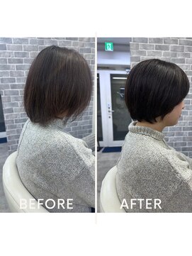 ノイ(Noy) 大人ショート×マロングレージュ