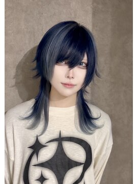 リアイス(Re:ICE) 中性ロングウルフブルーシルバー