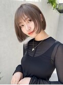 広がらない小顔ボブ