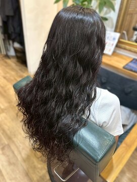 リッチ 横須賀中央店(Rich) ロングパーマ ウェーブヘア 波巻きパーマ 艶髪 20代30代