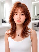 ルービック 高槻(Rubik's) 大人かわいいレイヤーカット×透明感カッパーベージュ