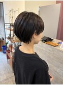 マッシュショートと透明感グレージュ