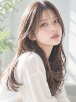 オラボ(olabo)&nbsp;抜け感シースルーバング×うるツヤレイヤーロング
