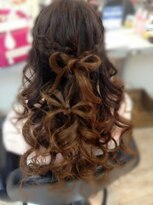 エクステンション クーチャー(Extention Cu'cha)&nbsp;2連リボン ハーフアップ♪