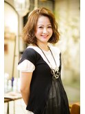 【大人可愛い】ウェーブボブスタイル