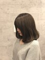 アグ ヘアー アレン 豊科店(Agu hair allen)&nbsp;セミディボブ×3Dグレージュ。ユルめのカールがオススメです☆