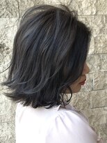 ウノプリール 茶屋町店(unopulir)&nbsp;【unopulir永尾】暗髪ネイビーブルージュ☆ウェーブボブ